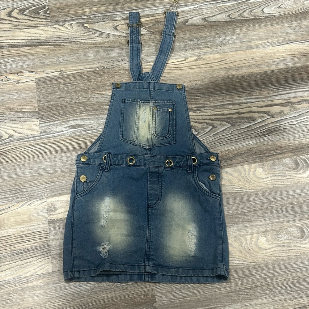 demin skirt overall